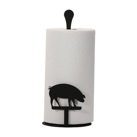 VILLAGE WROUGHT IRON Village Wrought Iron PT-C-11 Paper Towel Holder - Pig Silhouette PT-C-11